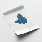 lac brome map print quebec map poster – minimalist lake wall art - image 6