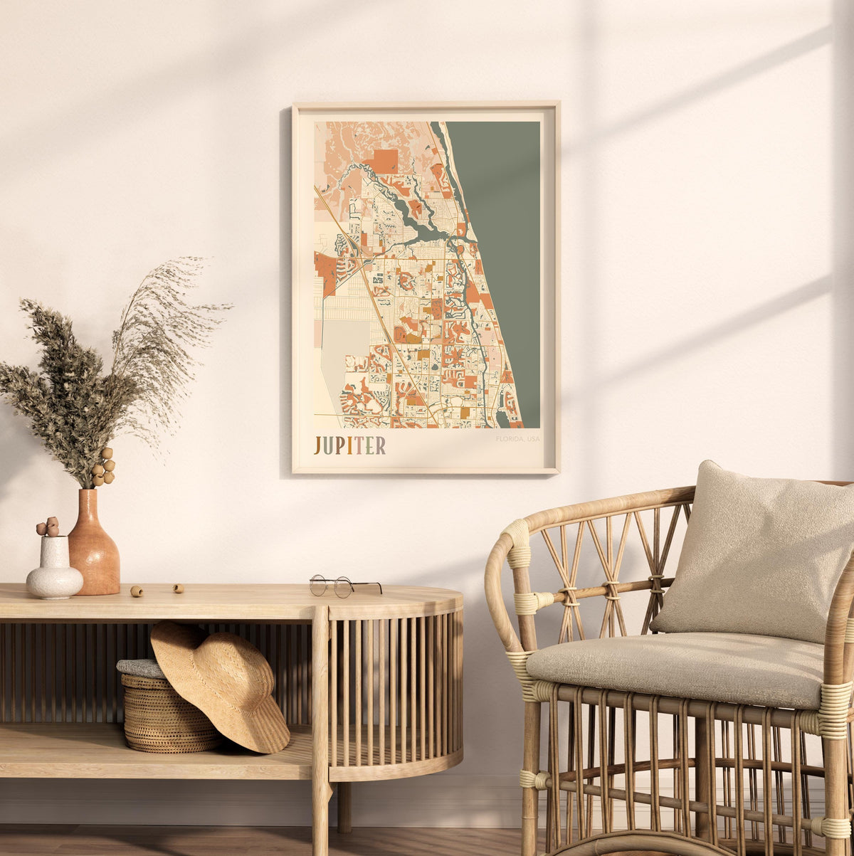jupiter, florida map poster - image 3