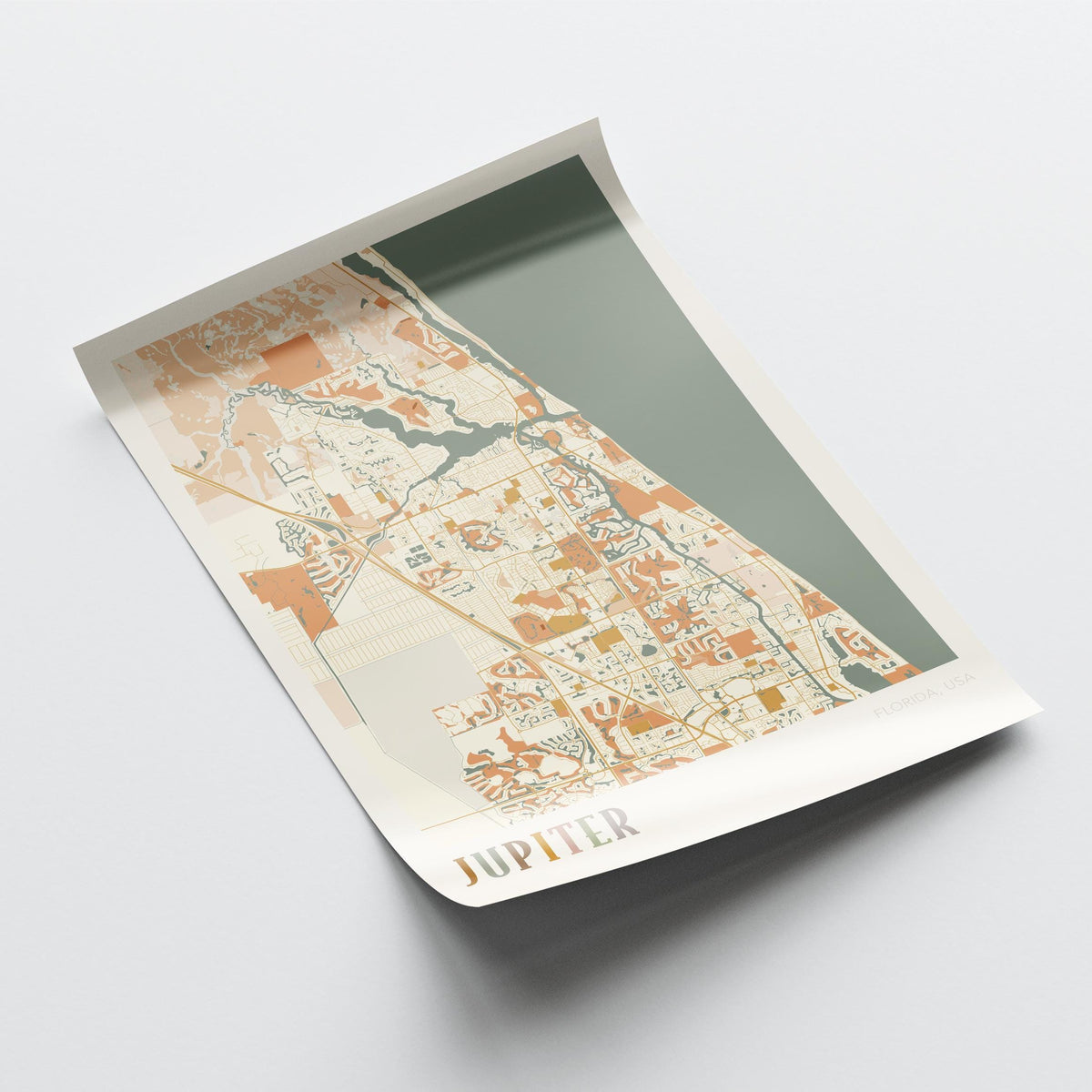 jupiter, florida map poster - image 4