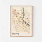 richland, washington map poster - image 1