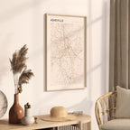asheville, north carolina map poster - image 2