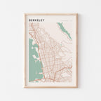 berkeley, california map poster - image 1