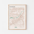riverside, california map poster - image 1