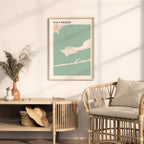 gulf breeze, florida map poster - image 3