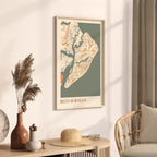 hilton head island, south carolina map poster - image 2