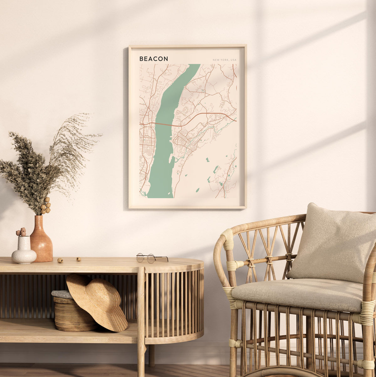 beacon, new york map poster - image 3