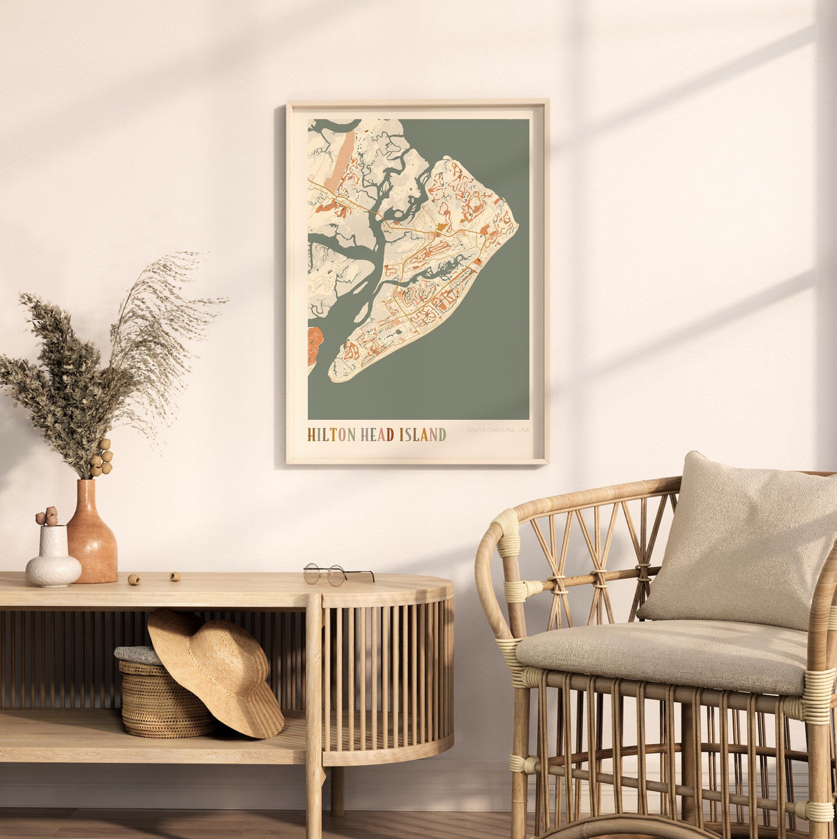 hilton head island, south carolina map poster - image 3