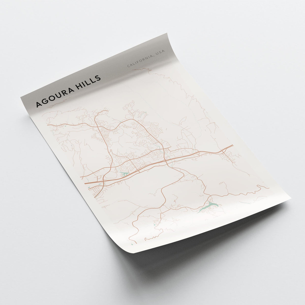 agoura hills, california map poster - image 4