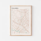 columbia, maryland map poster - image 1