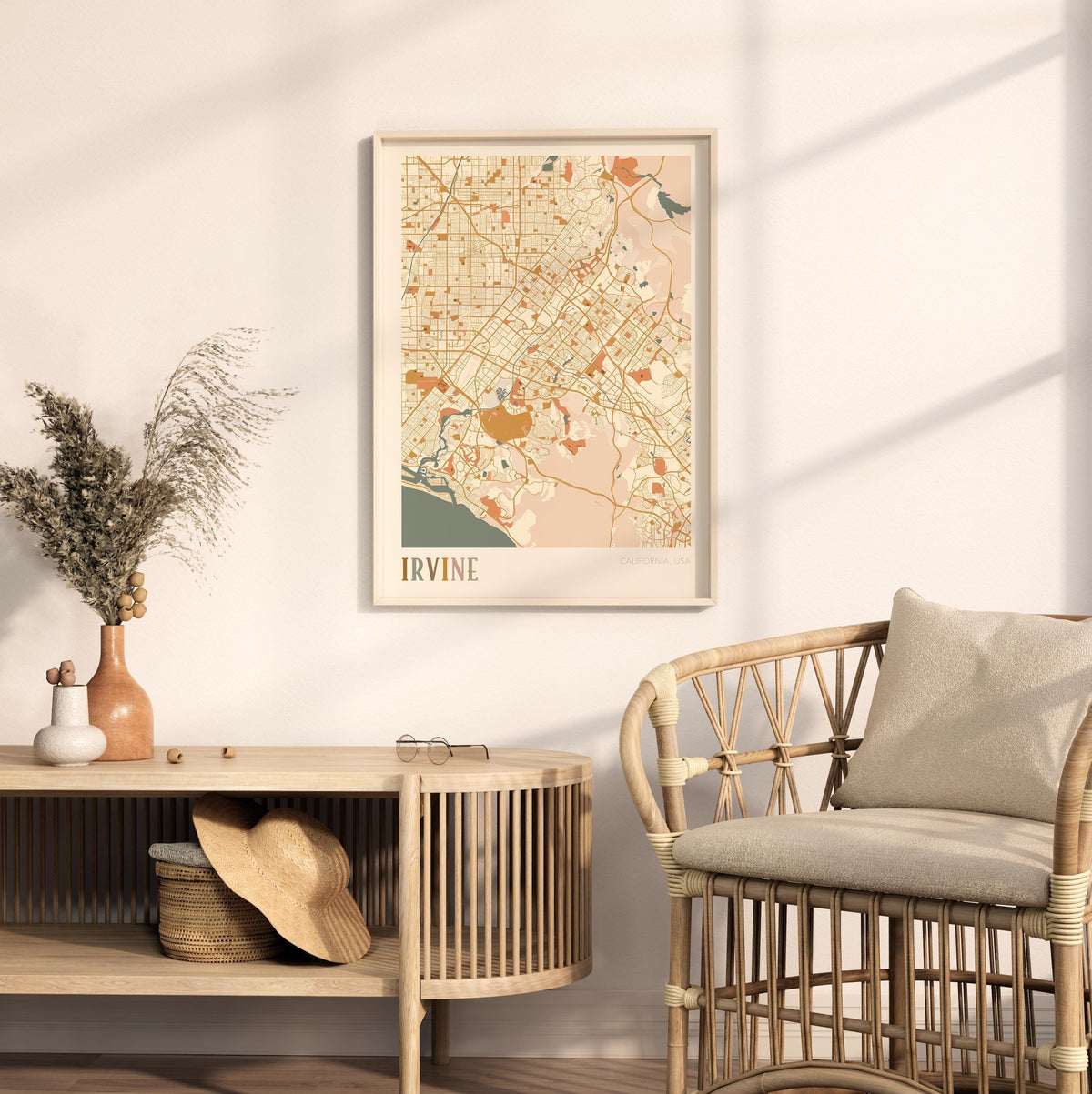 irvine, california map poster - image 5