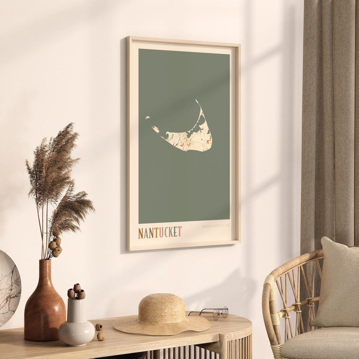 nantucket, massachusetts map poster - image 2