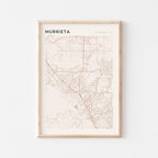 murrieta, california map poster - image 1
