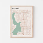 kirkland, washington map poster - image 1