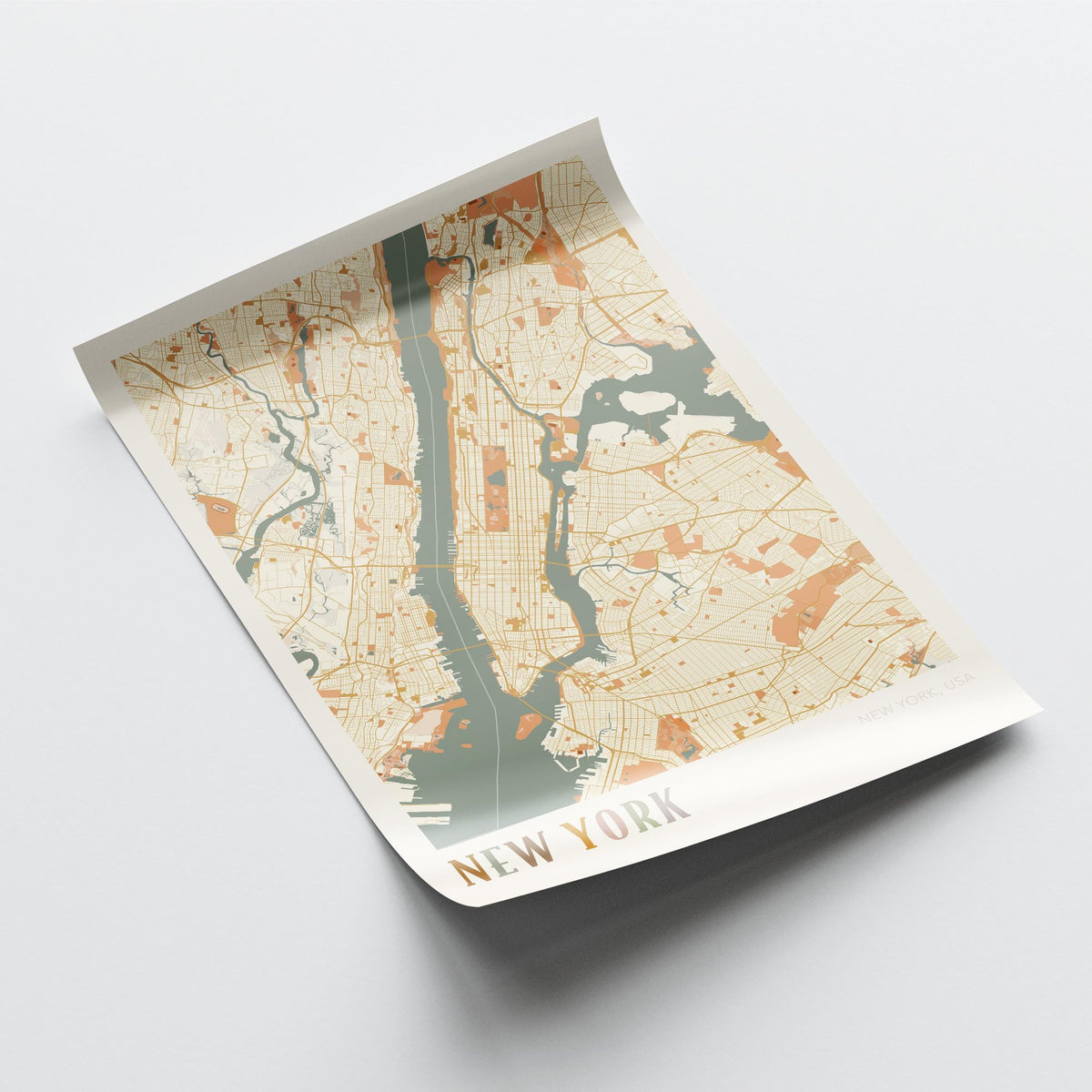 new york, new york map poster - image 4