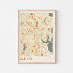 garland, texas map poster - image 1