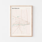 waterloo, new york map poster - image 1