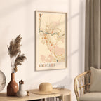 santa clarita, california map poster - image 2