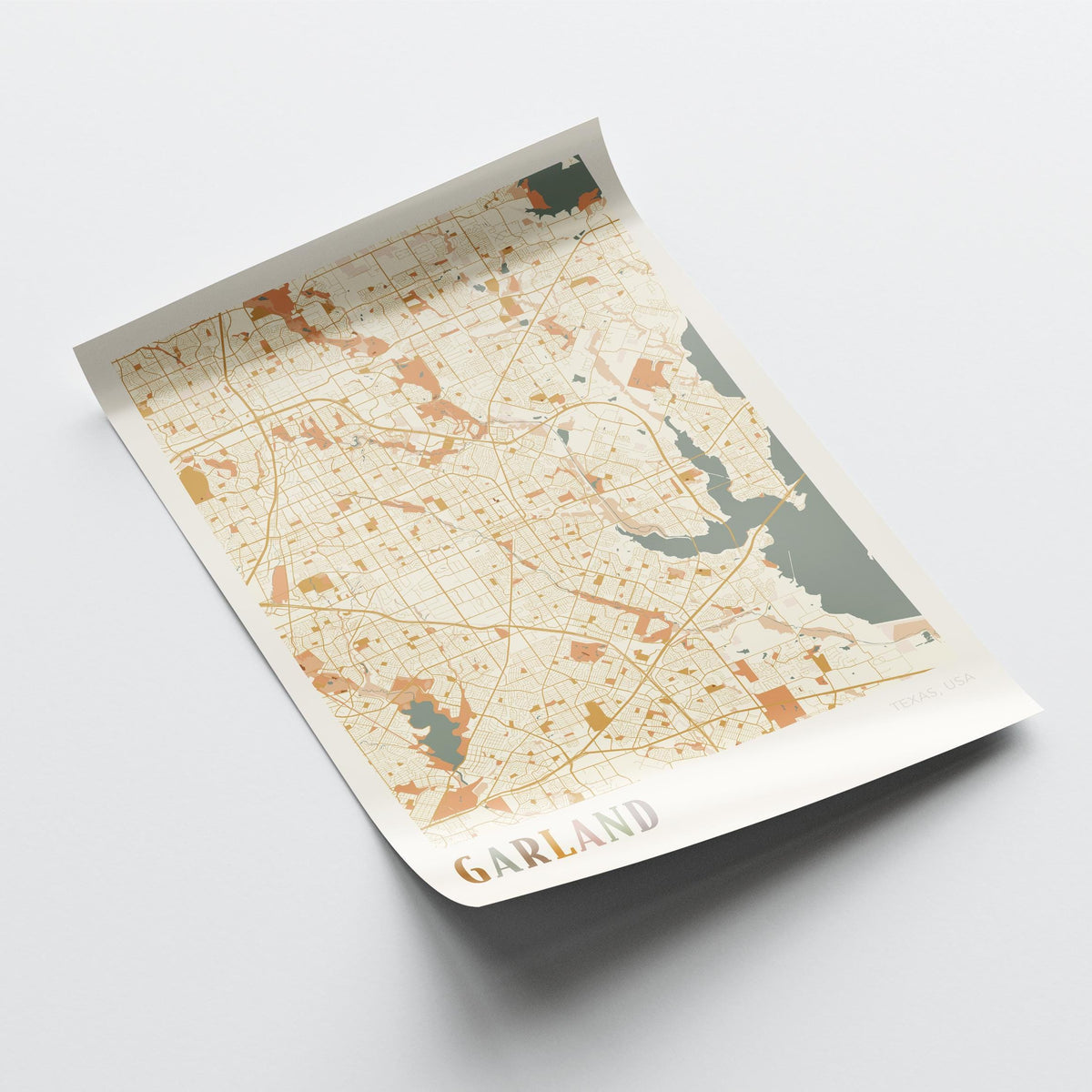 garland, texas map poster - image 4
