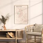 germantown, maryland map poster - image 3