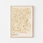 gilbert, arizona map poster - image 1