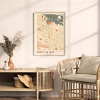 mountain view, california map poster - image 3
