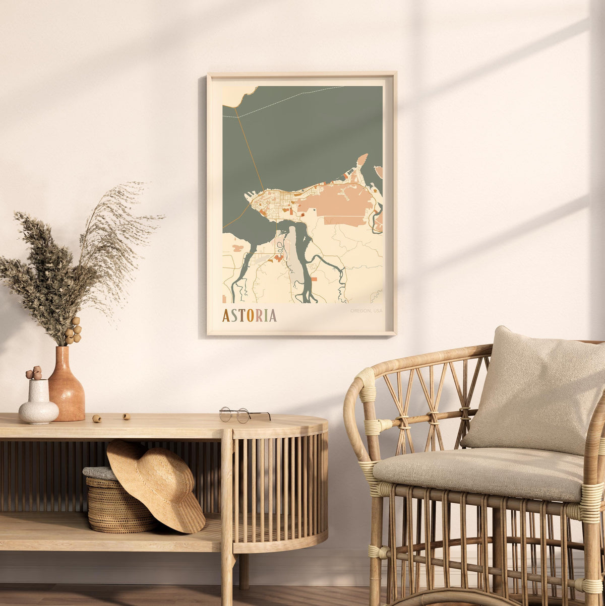 astoria, oregon map poster - image 3