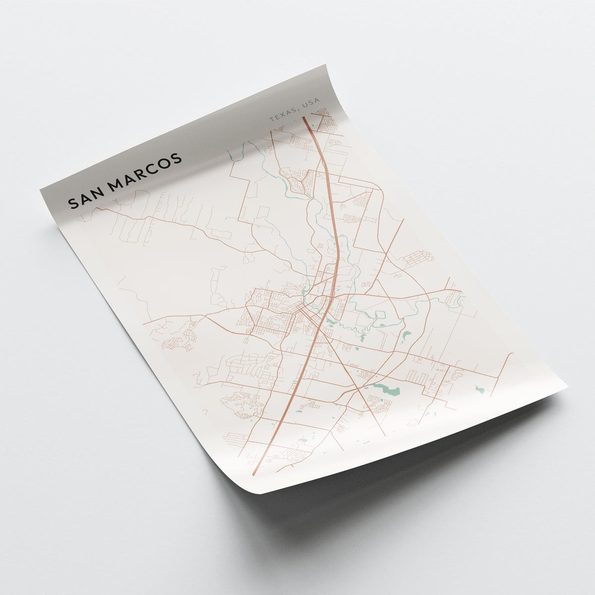 san marcos, texas map poster - image 4