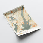 jersey city, new jersey map poster - image 4