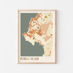 pebble beach, california map poster - image 1