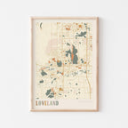 loveland, colorado map poster - image 1