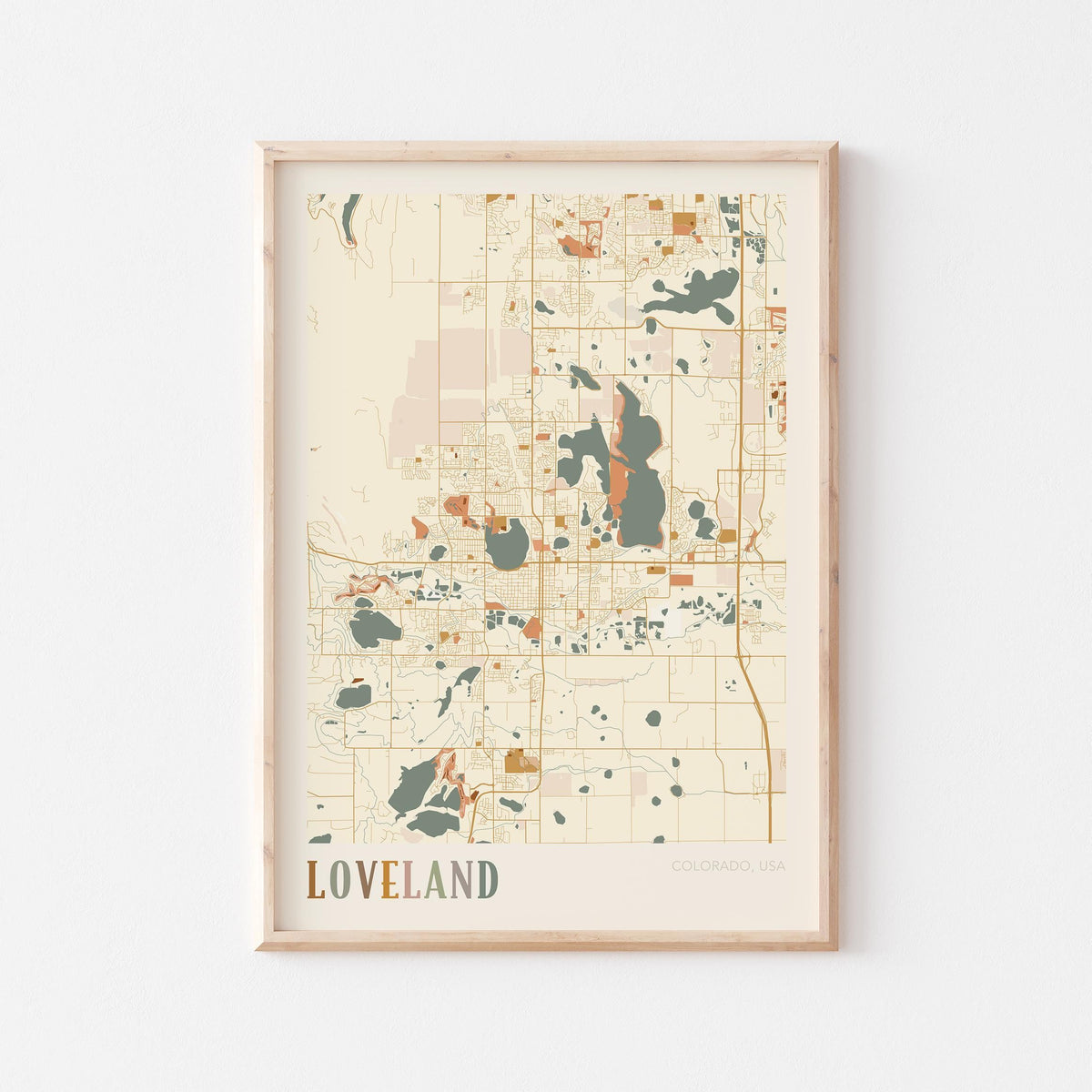 loveland, colorado map poster - image 1