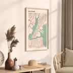 bayonne, new jersey map poster - image 2