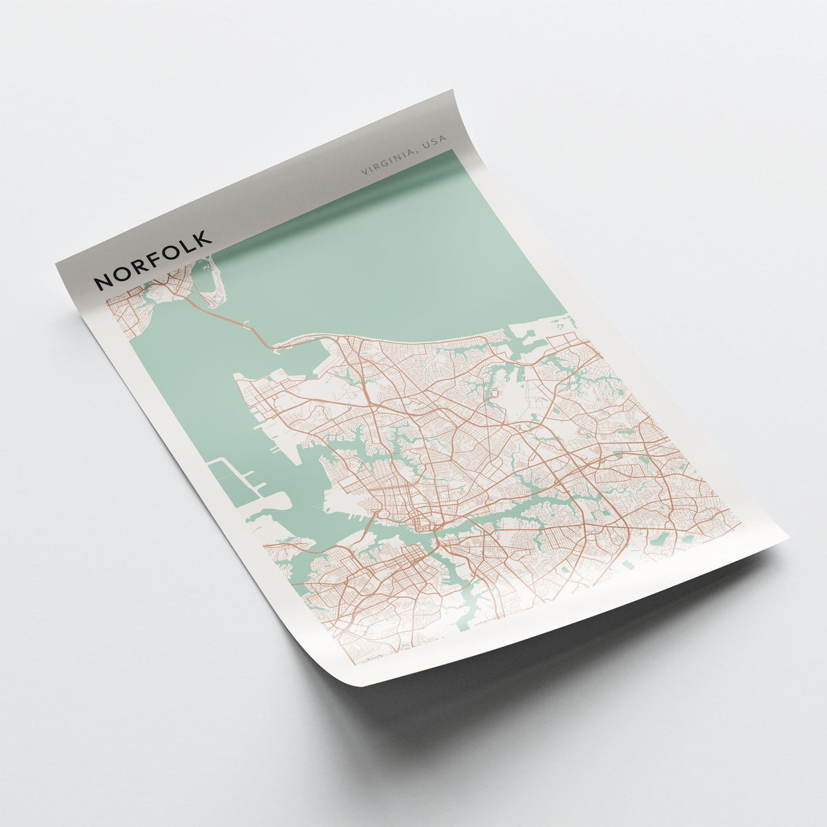 norfolk, virginia map poster - image 4