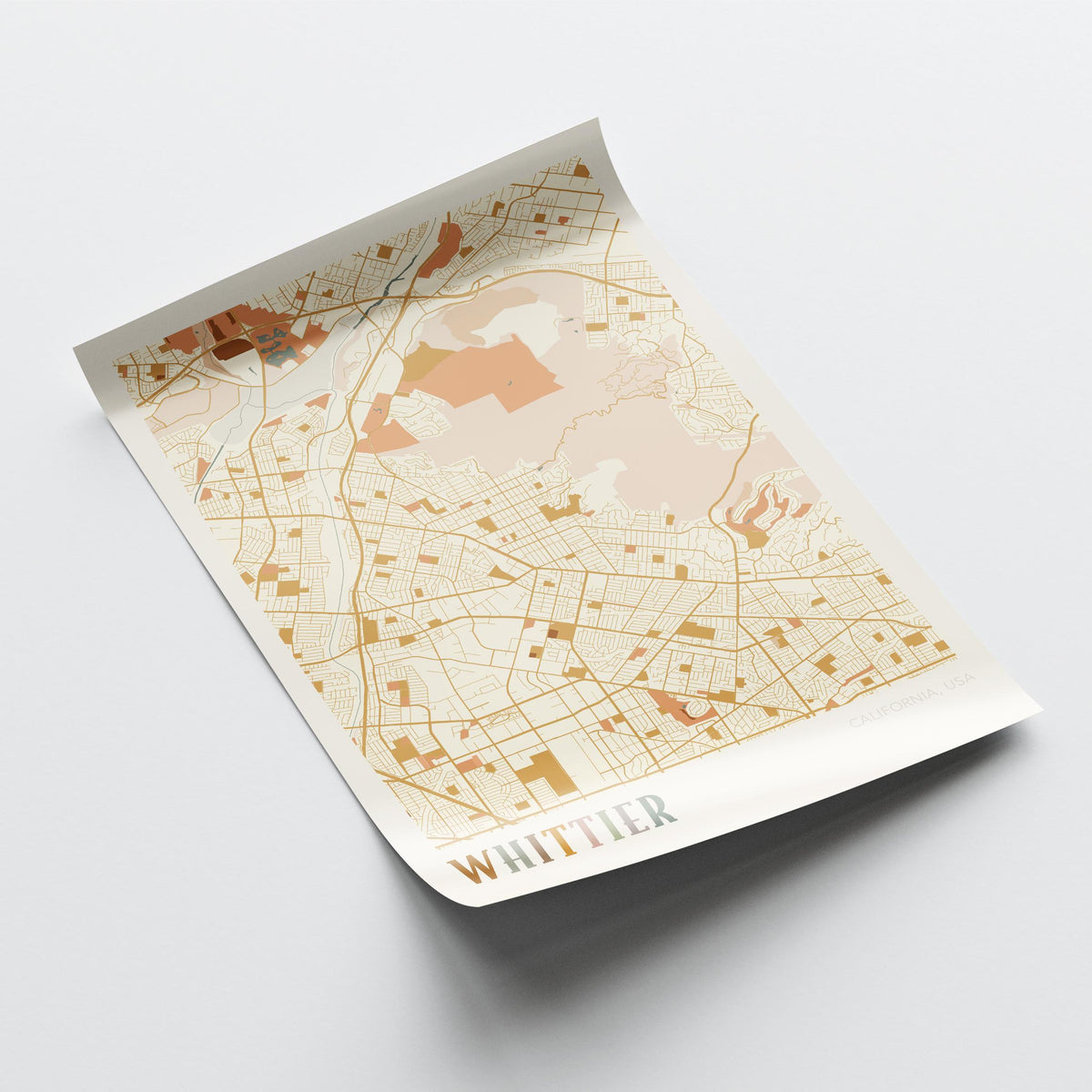 whittier, california map poster - image 4
