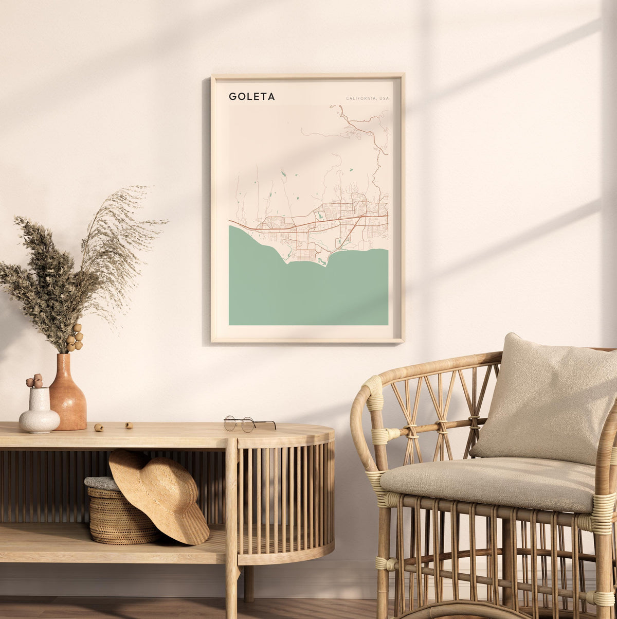 goleta, california map poster - image 3