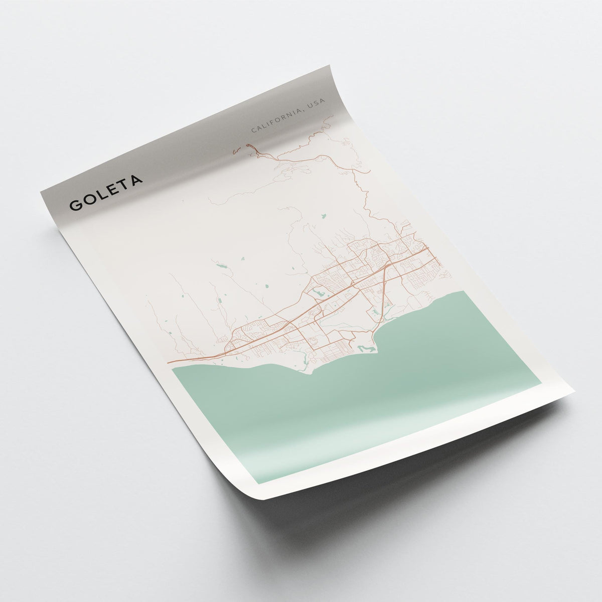 goleta, california map poster - image 4