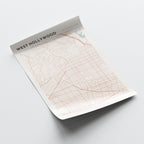 west hollywood, california map poster - image 4