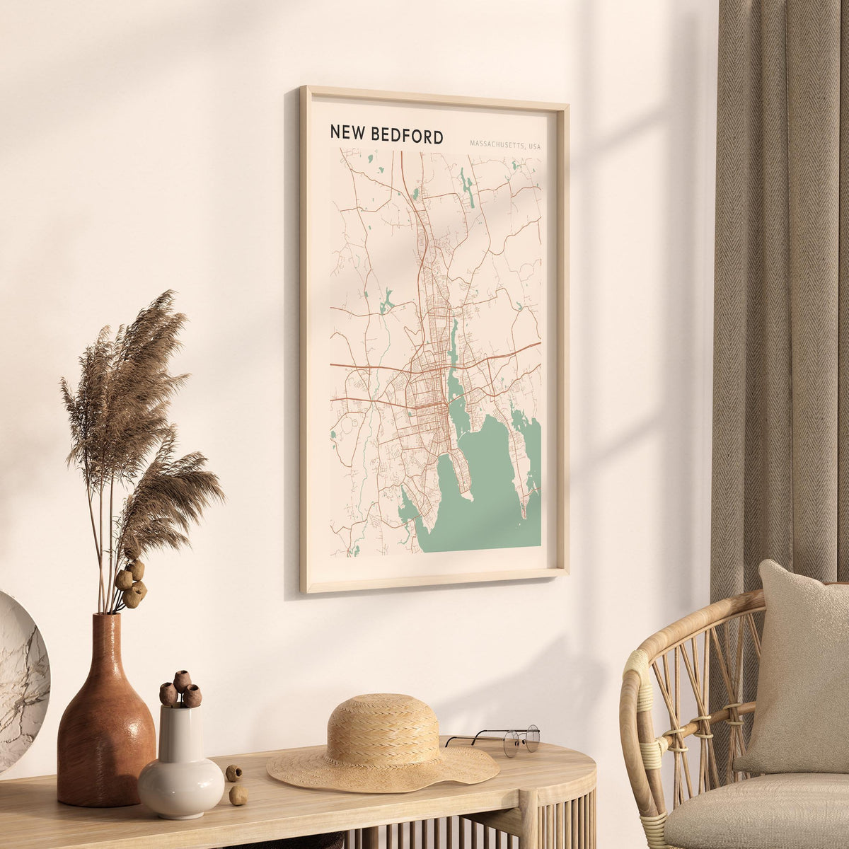 new bedford, massachusetts map poster - image 2