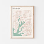 little elm, texas map poster - image 1