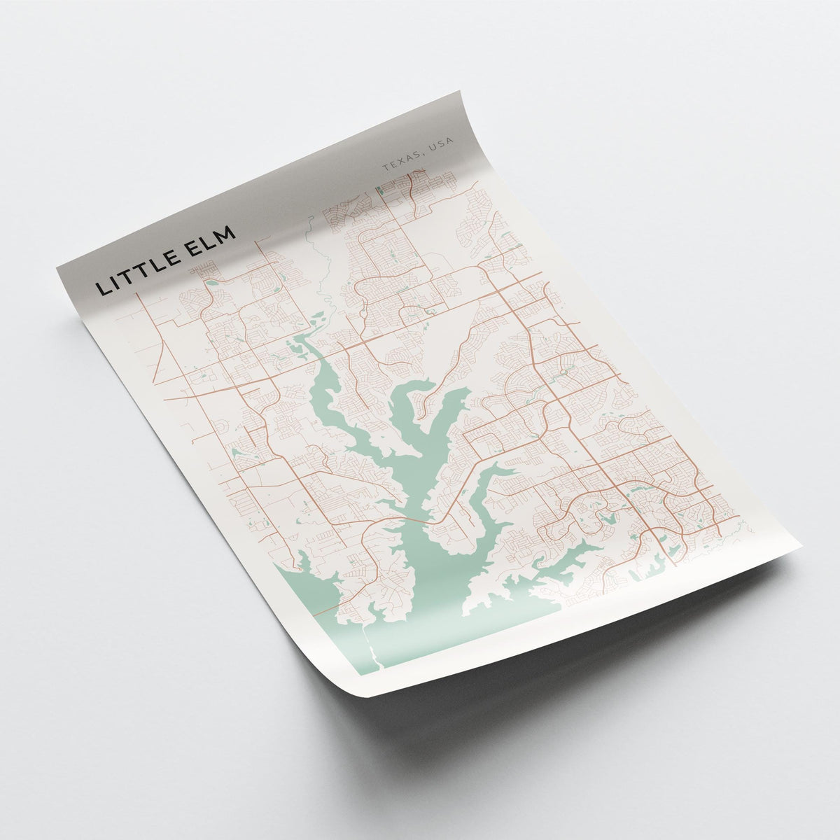 little elm, texas map poster - image 4