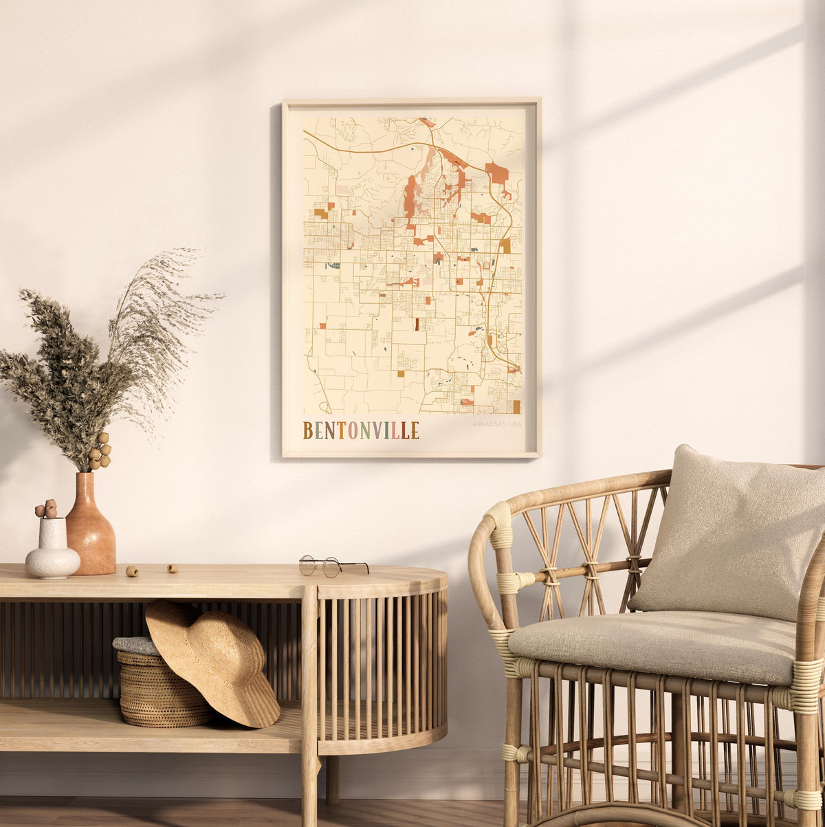bentonville, arkansas map poster - image 3