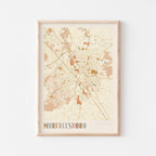 murfreesboro, tennessee map poster - image 1
