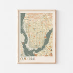 cape coral, florida map poster - image 1