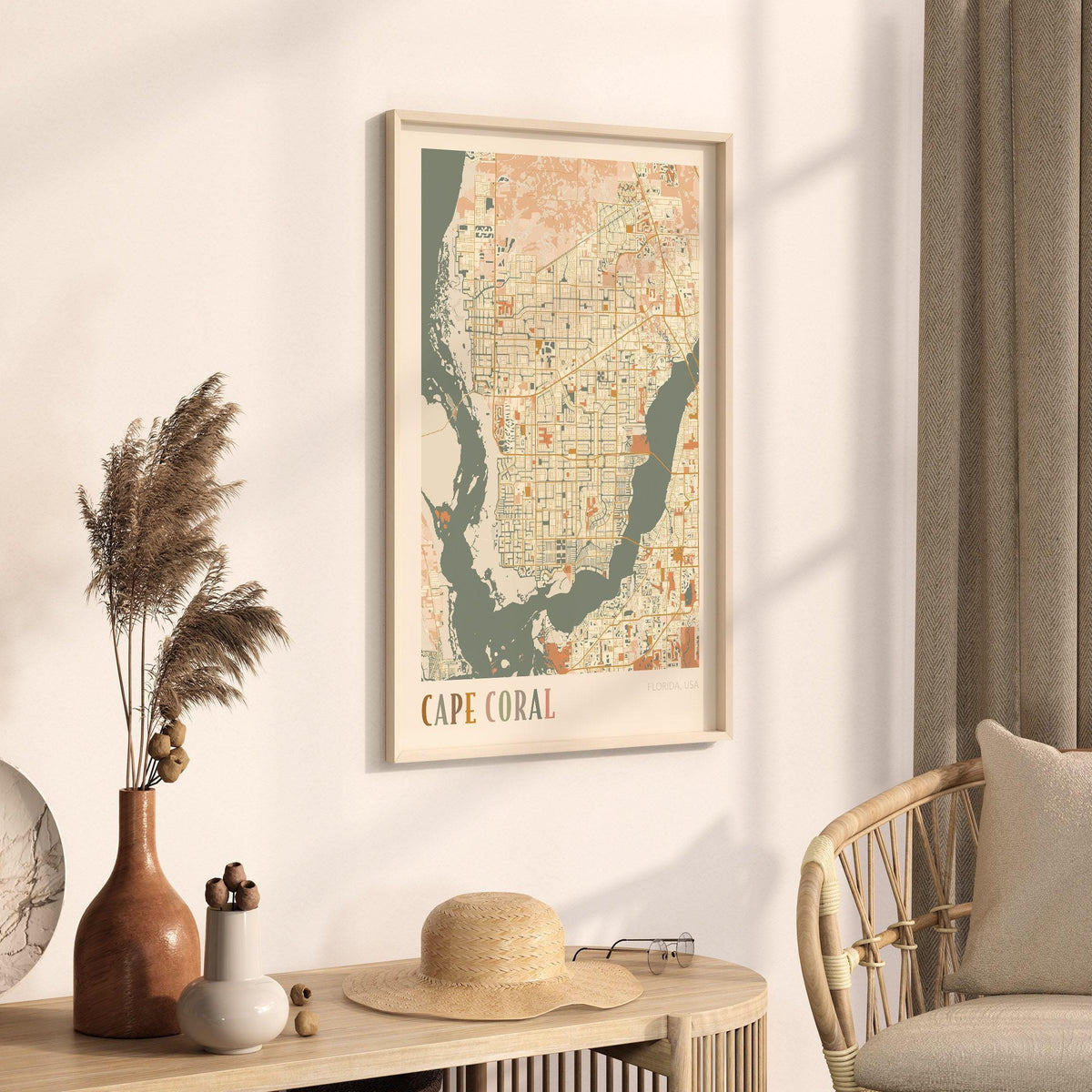 cape coral, florida map poster - image 2