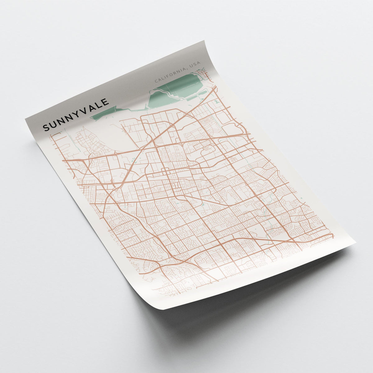 sunnyvale, california map poster - image 4