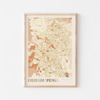 colorado springs, colorado map poster - image 1