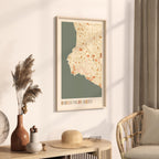 rancho palos verdes, california map poster - image 2