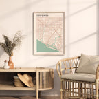 costa mesa, california map poster - image 3
