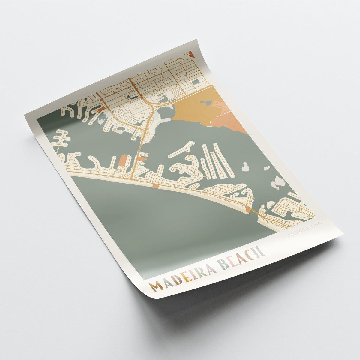 madeira beach, florida map poster - image 4