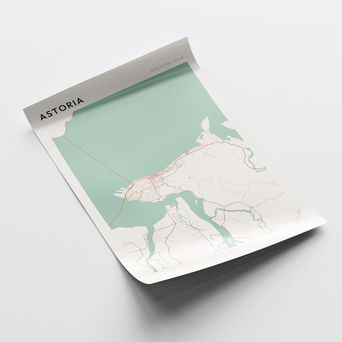 astoria, oregon map poster - image 4